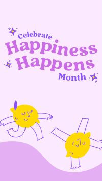 Celebrate Happiness Month Facebook story Image Preview