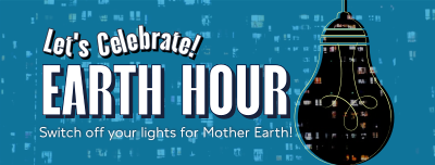 Earth Hour Light Bulb Facebook cover Image Preview