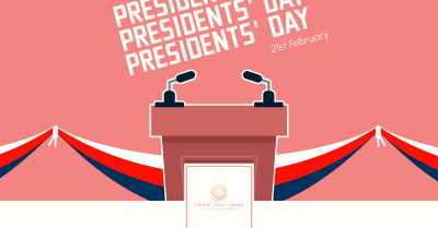 Presidents Day Podium Facebook ad Image Preview