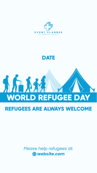 Refugee Day Facts Facebook Story Design