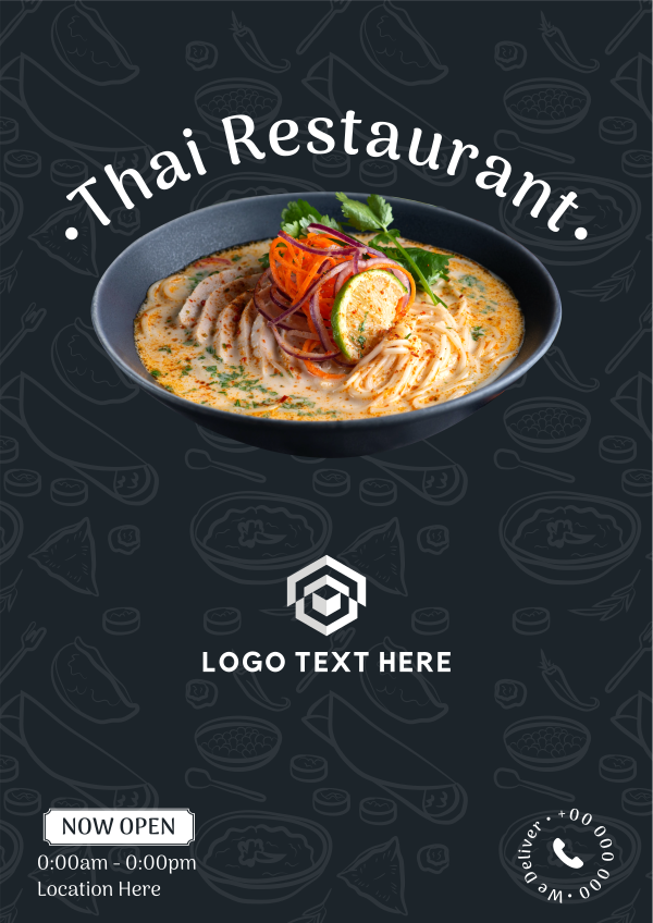 Thai Resto Flyer Design Image Preview