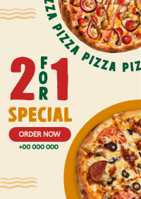 Double Pizza Deal Poster Preview