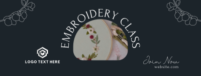 Embroidery Class Facebook cover Image Preview