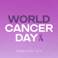Minimalist World Cancer Day Linkedin Post Design