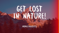 Get Lost In Nature Facebook Event Cover Design