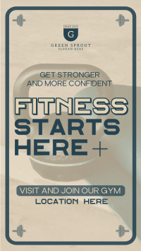 Geometric Fitness Gym TikTok Video Image Preview