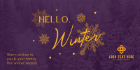 Minimalist Winter Greeting Twitter post Image Preview