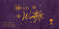 Minimalist Winter Greeting Twitter Post Image Preview