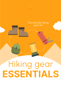 Hiking Gear Essentials Poster Image Preview