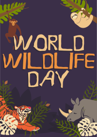 Rustic World Wildlife Day Flyer Image Preview