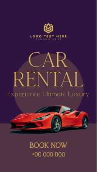 Lux Car Rental Facebook story Image Preview
