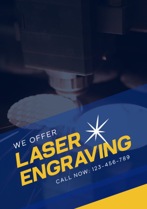 Laser Engraving Service Flyer Image Preview