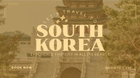 Travel to Korea Facebook Event Cover Design