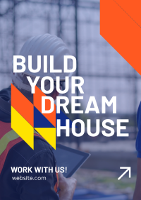 Dream House Construction Poster Design