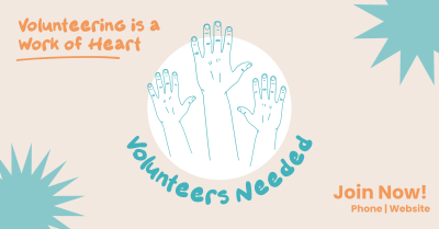 Volunteer Hands Facebook ad Image Preview