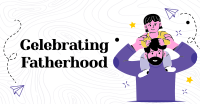 Doodle Happy Dad's Day Facebook Ad Design