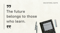 Education Day Quote Animation Preview
