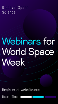 Space Week Webinar YouTube Short Design