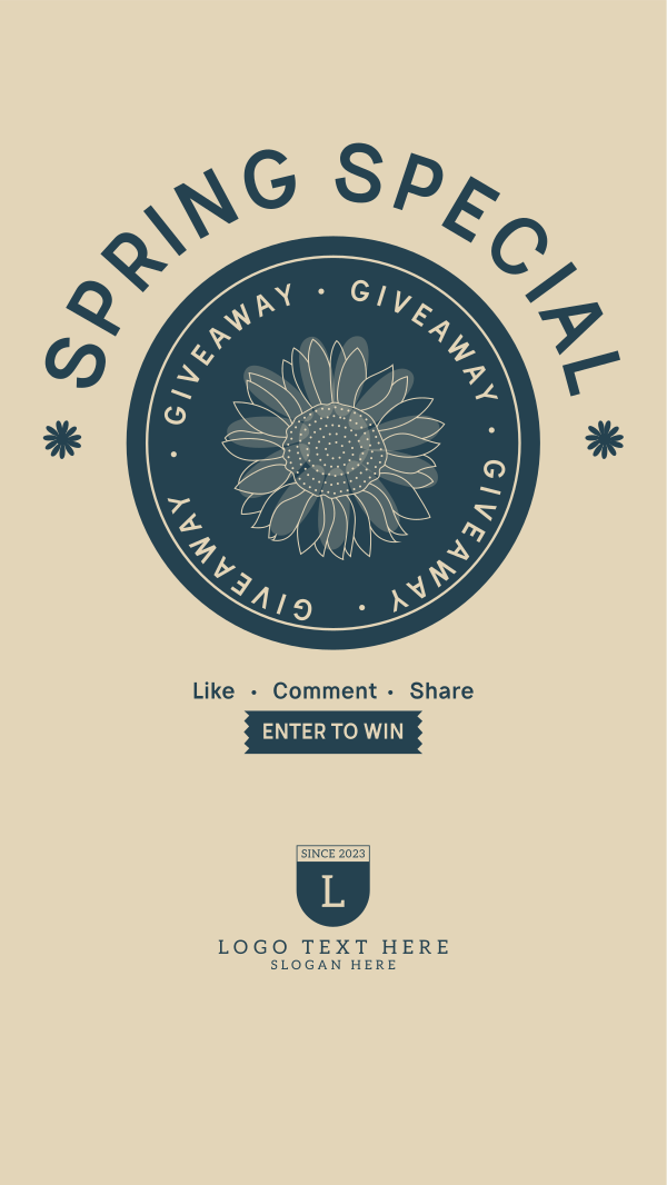 Spring Giveaway Instagram Story Design Image Preview