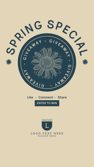 Spring Giveaway Instagram story Image Preview