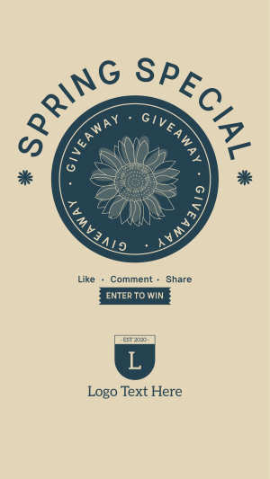 Spring Giveaway Instagram story