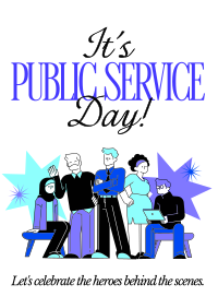 United Nations Public Service Day Flyer Image Preview