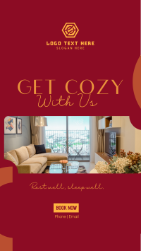 Get Cozy With Us Facebook Story Design