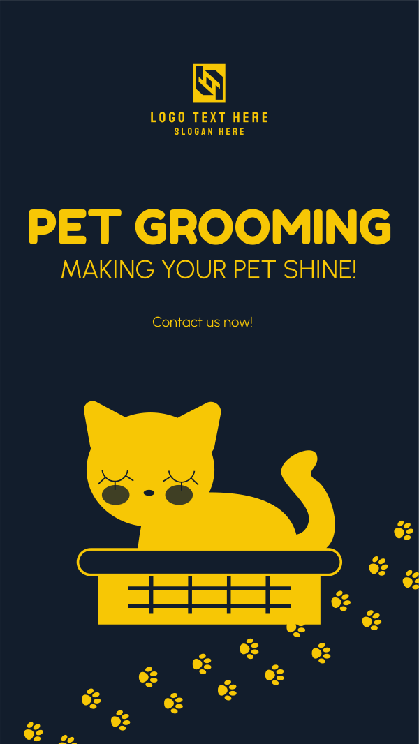Pet Groomer Instagram Story Design Image Preview
