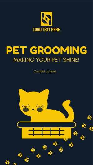 Pet Groomer Instagram story