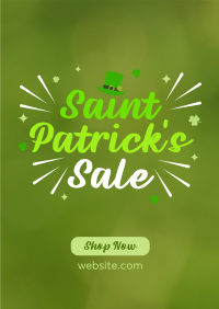 Quirky St. Patrick's Sale Poster Image Preview