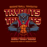 Basketball Tryout Instagram Post Preview