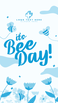 Happy Bee Day Garden Instagram Reel Design