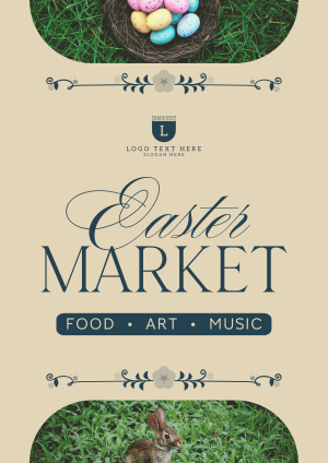 Flowery Easter Market Flyer Image Preview