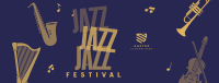 Jazz Festival Facebook cover Image Preview