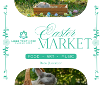 Flowery Easter Market Facebook post Image Preview