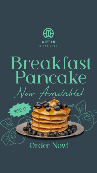 Breakfast Blueberry Pancake Instagram Story Design