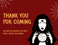 Spooky Witch Thank You Card Design
