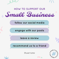 Support Small Business Instagram Post Image Preview