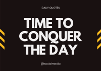 Conquer the Day Postcard Image Preview