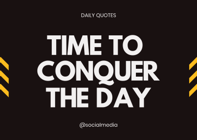 Conquer the Day Postcard Image Preview