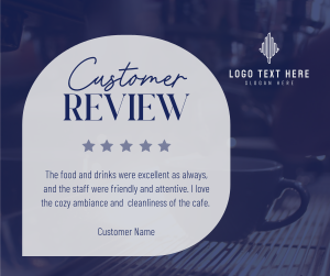 Simple Cafe Testimonial Facebook post Image Preview