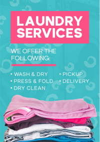 Bubblegum Laundry Flyer Design