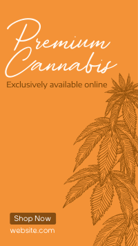 Premium Marijuana Facebook Story Design