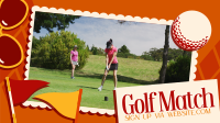 Midcentury Modern Golf Match Facebook event cover Image Preview