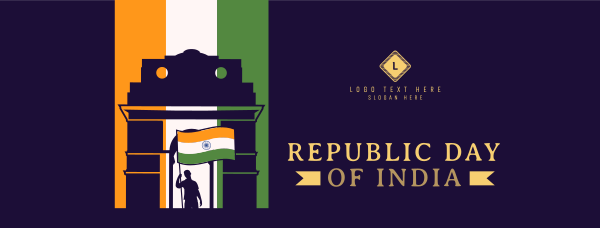 Republic Day of India Facebook Cover Design Image Preview