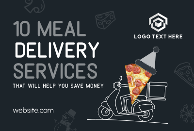 Holiday Pizza Delivery Pinterest board cover Image Preview