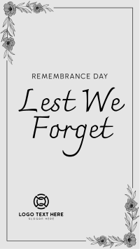 Remembrance Day Instagram Story Design