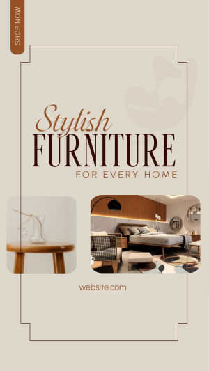 Stylish Furniture Store Instagram story Image Preview