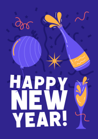 Happy New Year Poster Image Preview