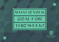 Monday Goal Engagement Postcard Image Preview